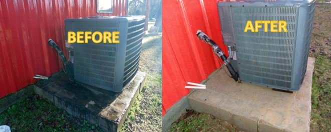 Concrete Cleaning — completed job by LKJ Preferred Services, Houston TX