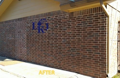 House Washing after cleaning by LKJ Preferred Services, Houston TX