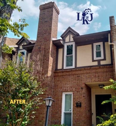 House Washing after cleaning by LKJ Preferred Services, Houston TX